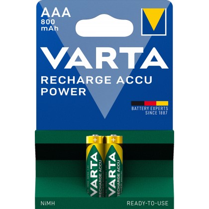 VARTA Recharge Accu Power AAA HR03 800 mAh BLISTER 2