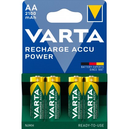 VARTA Recharge Accu Power AA HR06 2100 mAh BLISTER 4