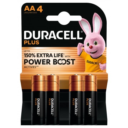Pila alcalina Plus POWER BOOST AA LR6 - 4 unidades